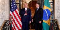 Trump tentou interferir em julgamento de Bolsonaro sem sucesso  Foto: Reuters / BBC News Brasil