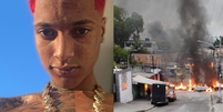 Oruam, rapper e filho de Marcinho VP, chama operação com 64 mortos no Rio de 'chacina': 'Minha alma sangra quando a favela chora'.  Foto: Reprodução, Instagram/X / Purepeople