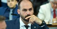 Câmara inclui Eduardo Bolsonaro em lista de devedores da União por faltas sem justificativa.  Foto: Geraldo Magela/Agência Senado / Estadão