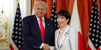 Trump e Sanae Takaish  Foto: Kiyoshi Ota / Reuters