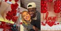Kit de decoração romântica que Vini Jr. fez para Virginia pode ser comprado por R$ 20  Foto: Reprodução/Instagram