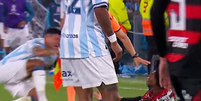 Lance pol&ecirc;mico de expuls&atilde;o de jogador do Flamengo foi revisto pelo VAR  Foto: Reprodu&ccedil;&atilde;o/Youtube @LibertadoresBR