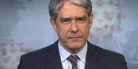 William Bonner no Jornal Nacional em 2020  Foto: Reprodu&ccedil;&atilde;o/Globo
