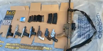 Material apreendido após membros do CV morrerem em confronto com a polícia no Ceará  Foto: Reprodução/TV Verdes Mares