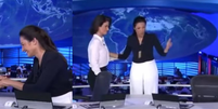 H&aacute; exatos 11 anos, antes de Bonner e Tralli: relembre o dia em que Patr&iacute;cia Poeta passou o 'bast&atilde;o' a Renata Vasconcellos no Jornal Nacional.  Foto: Reprodu&ccedil;&atilde;o, TV Globo / Purepeople
