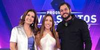 Fátima Bernardes e Túlio Gadêlha participaram do Programa Silvio Santos com Patrícia Abravanel, no SBT  Foto: Reprodução/Instagram/@fatimabernardes