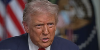 Donald Trump, em entrevista ao 60 Minutes  Foto: Reprodução/Youtube 60 Minutes