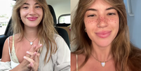 Influenciadora Sierra Cannon tatua sardas no rosto  Foto: Reprodu&ccedil;&atilde;o/TikTok/@sierracannon