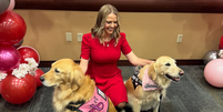 Priscilla Timmons e os cães de terapia Foto: Reprodução/Instagram/@faith_flows_strong
