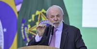 Lula em discurso nesta semana  Foto: TON MOLINA/FOTOARENA/FOTOARENA/ESTADÃO CONTEÚDO
