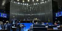 Mesa Diretora do plenário do Senado Federal Foto: Waldemir Barreto/Agência Senado
