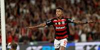 Bruno Henrique (Flamengo) celebrando seu gol contra o Sport Recife, no dia 01.11.2025 Foto: André Paes / Alamy