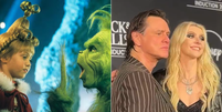 Jim Carrey posa ao lado de Taylor Momsen, ex-atriz mirim de 'O Grinch'  Foto: Divulga&ccedil;&atilde;o/Reprodu&ccedil;&atilde;o/X/knxnews