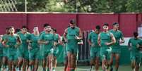 Ganso ao lado de Lucho Acosta em treino nesta quarta - Foto: Marcelo Gonçalves / Fluminense FC / Jogada10