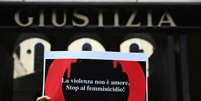 Manifestação em Gênova, na Itália, contra violência de gênero  Foto: ANSA / Ansa - Brasil