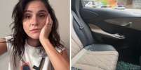Priscila Castello Branco se emociona ao falar do episódio | Priscila filma carro após tentativa de assalto  Foto: Reprodução | Instagram