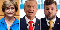 Evelyn Matthei, José Antonio Kast e Johannes Kaiser são os principais candidatos da direita nas eleições presidenciais chilenas de 16 de novembro  Foto: Getty Images / BBC News Brasil