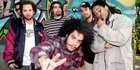 Formação do Planet Hemp em 1995, no lançamento do disco Usuário, que botou fogo no cenário musical e jurídico do país. Foto: Divulgação