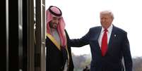 Donald Trump recebeu na Casa Branca nesta ter&ccedil;a-feira, 18, o pr&iacute;ncipe-herdeiro da Ar&aacute;bia Saudita, Mohammed bin Salman  Foto: Getty Images