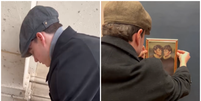 Influenciadores fazem pegadinha e colocam pintura no Louvre  Foto: Reprodução/TikTok/@neal_senne