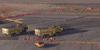 Um cachorro na pista causou a suspensão das operações no Aeroporto de Congonhas na manhã desta sexta, 21  Foto: Reprodução/TV Globo