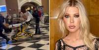 Tara Reid, conhecida por filmes como American Pie, foi hospitalizada  Foto: Reprodu&ccedil;&atilde;o/TMZ e @tarareid/Instagram