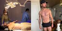 Rico Melquiades realiza 15ª cirurgia plástica para “desenhar” abdômen e pernas  Foto: Mais Novela