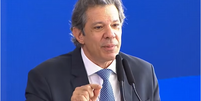 Ausentes em evento com Lula após briga com governo, Alcolumbre e Motta são lembrados por Haddad  Foto: Reprodução/YouTube/Canal GOV