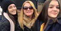 Mel Maia (à dir.) com a mãe, Débora (centro) e a irmã, Yasmin. Débora morreu aos 53 anos em 28 de novembro de 2025.  Foto: @@debora.maiasousa via Instagram / Estadão