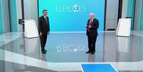 Bolsonaro e Lula no debate final, na Globo, em outubro de 2022: a guerra contra a Globo acabou  Foto: Reprodução