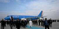 Papa usa Airbus A320 da ITA Airways em viagem à Turquia e ao Líbano  Foto: ANSA / Ansa - Brasil