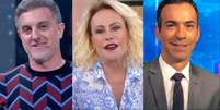 O 'Domingão com Huck', o 'Mais Você' de Ana Maria Braga e o 'Jornal Nacional', com César Tralli e Renata Vasconcellos, estão entre os programas de maior faturamento da Globo  Foto: Reproduções/TV