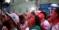 Torcedores do Palmeiras nos arredores do Allianz Parque ficam desolados com derrota para o Flamengo na final da Libertadores.  Foto: Fábio Vieira/Estadão / Estadão