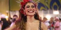 Retorno de Juliana Paes, Lore Improta grávida e mais: os looks das famosas no minidesfile das escolas de samba do Rio para o Carnaval 2026.  Foto: AGNews / Purepeople