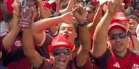 Torcida do Flamengo já tomou as ruas do rua para comemorar a Liberta   Foto: Reprodução/Flamengo/X
