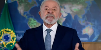 Lula fez pronunciamento em rede nacional  Foto: Reprodução/X