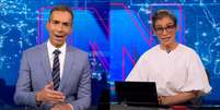 C&eacute;sar Tralli e Renata Vasconcellos no Jornal Nacional (Reprodu&ccedil;&atilde;o/TV Globo)  Foto: Contigo
