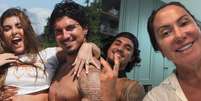 Gabriel Medina com a namorada e a m&atilde;e  Foto: Reprodu&ccedil;&atilde;o/Instagram / Contigo