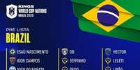 Kings League Brasil divulga pré-lista de convocados para a Nations - Foto: Divulgação / Jogada10