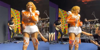 Joelma sofre assédio durante show Foto: Reprodução/Instagram
