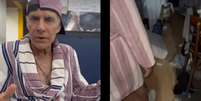 Mário Gomes mostra casa revirada após assalto no Rio  Foto: Reprodução/Instagram