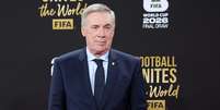 Ancelotti já chegou para o sorteio da Copa do Mundo  Foto: ( Getty Images) / Sportbuzz