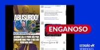 Postagem usa linguagem alarmista para captar a atenção. Foto: Reprodução / Estadão