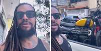 A motocicleta foi encontrada posteriormente pela Guarda Civil Municipal de Osasco  Foto: Reprodução/Instagram