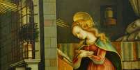 A Anunciação da Virgem, de Carlo Crivelli: oração começa com saudação do anjo Gabriel a Maria Foto: Domínio Público / BBC News Brasil