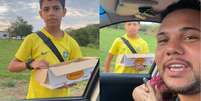 Motorista viralizou nas redes depois de notar erro no PIX e pagar para menino as paçocas já compradas por outras pessoas  Foto: Reprodução/brunopereira.ofc/Instagram