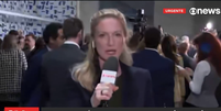 Repórter da Globo News diz ter sido agredida  Foto: Reprodução/Globo News