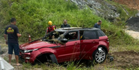 Bebê e casal foram encontrados mortos após carro ser arrastado por correnteza em SC  Foto: Divulgação/ Corpo de Bombeiros Militar de Santa Catarina