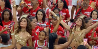 Juliana Paes interpretar mestre de bateria em ensaio da Viradouro Foto: Reprodução/Instagram
