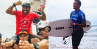 Jadson André e Cauã Costa, veterano e promessa do surfe, disputarão QS da WSL em Fortaleza (CE)  Foto: Reprodução/Redes Sociais
